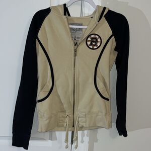 Woman’s Boston Bruins NHL Sewn Zipper hoodie hooded sweatshirt jacket S OTH wow!